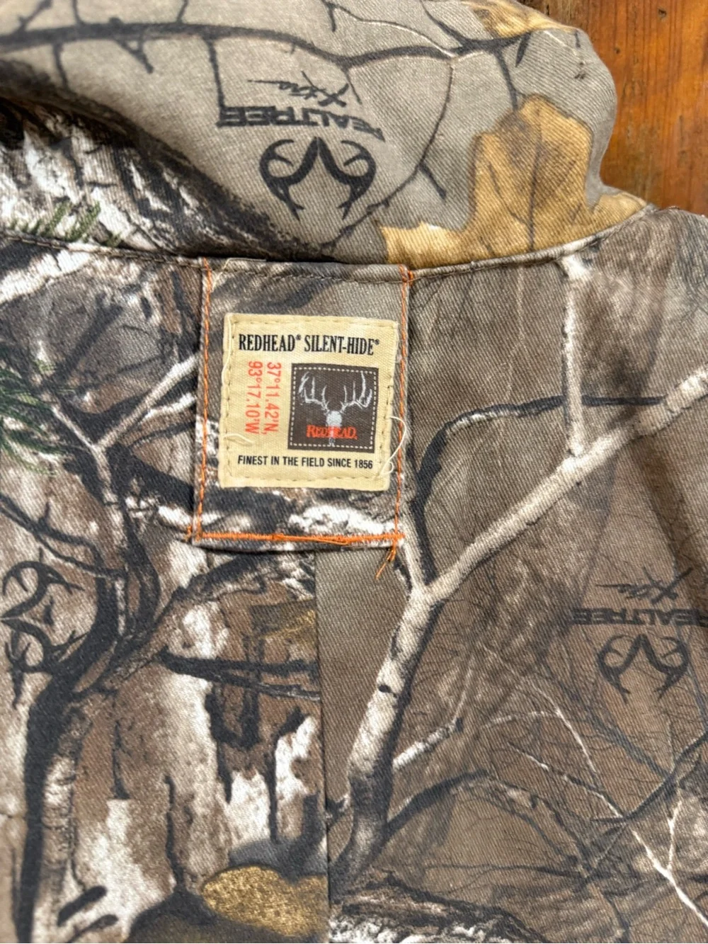RedHead Kids Camo One-Piece Bodysuit in Brown and Green